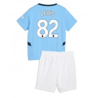 Manchester City Rico Lewis #82 Hjemmedraktsett Barn 2024-25 Kortermet (+ Korte bukser)